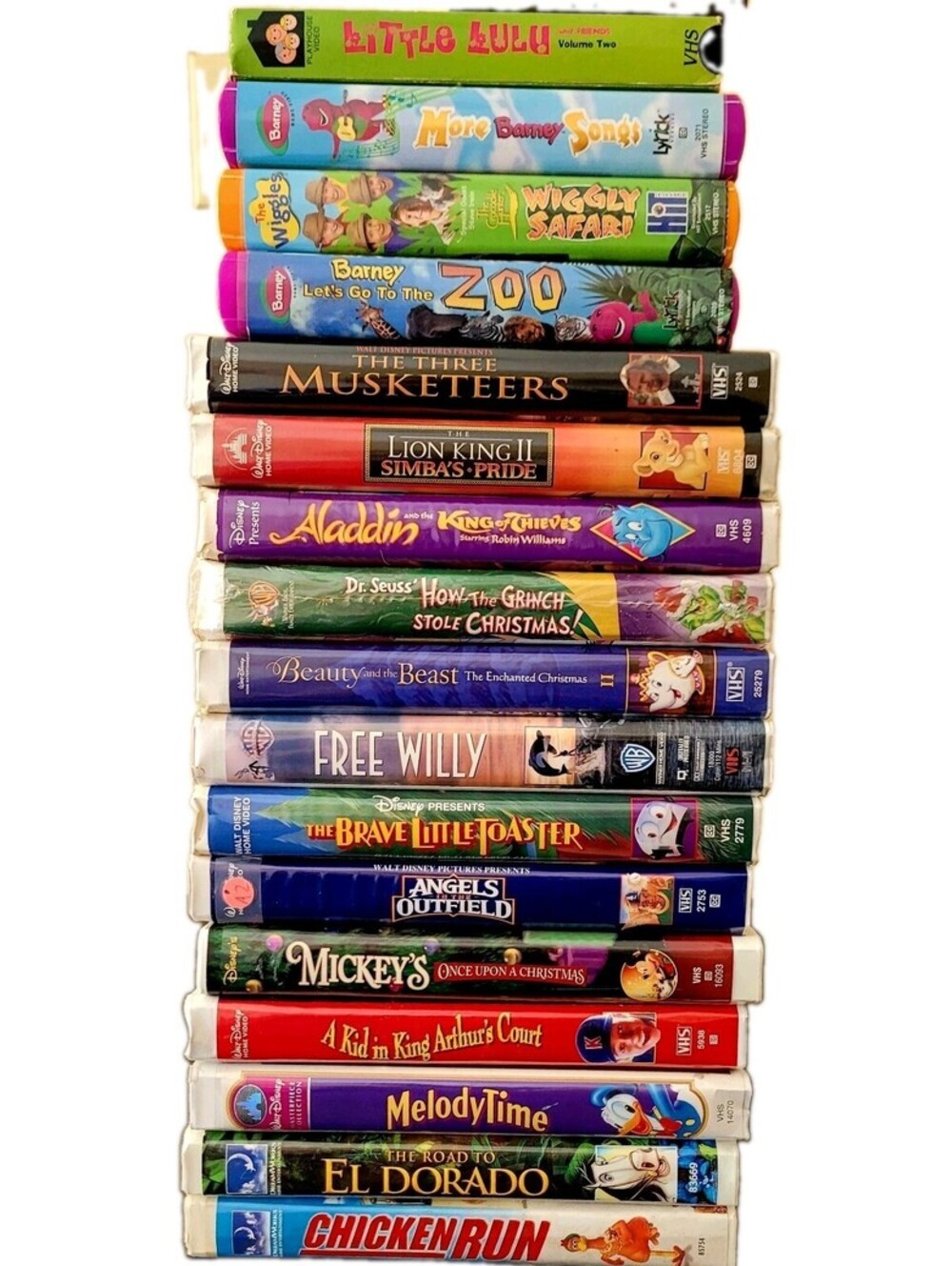 Blow Out Lot of 17 Classic Vintage VHS  Disney Fox Warner Bros CLamshell Cases